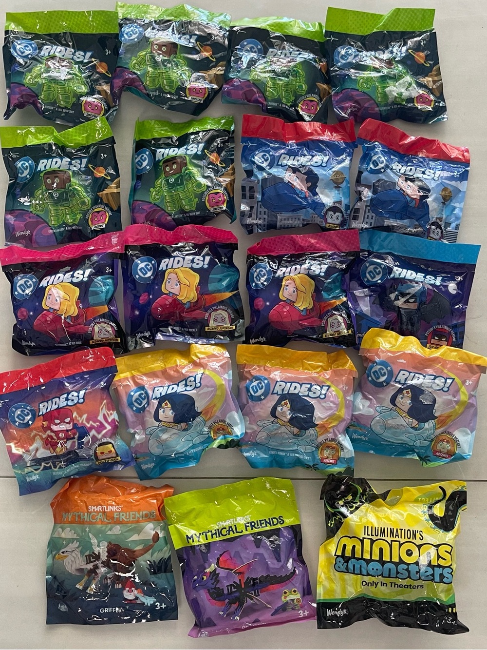 DC Rides! Mystery Mini Figures - Assorted Characters Huge Lot